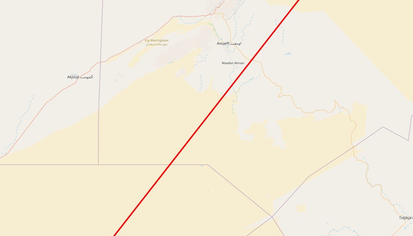 Carte de l'itinéraire du circuit Circuit Mieux vaut Atar que jamais en Mauritanie