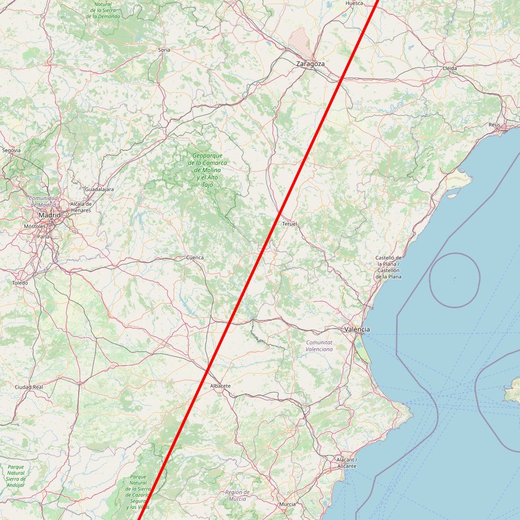 Carte de l'itinéraire du circuit Aventure aquatique en Sierra de Guara en Espagne