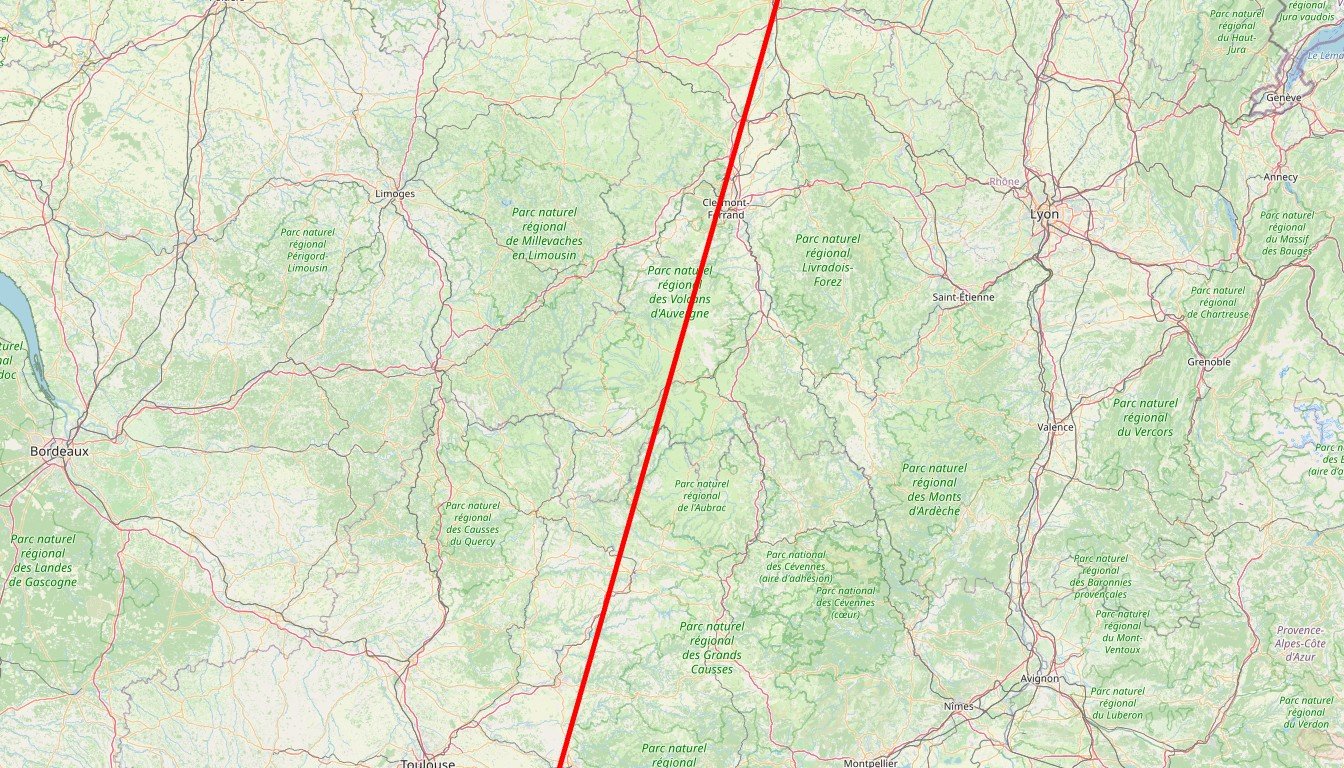 Carte de l'itinéraire du circuit Circuit Rando & balnéo dans les Pyrénées en France