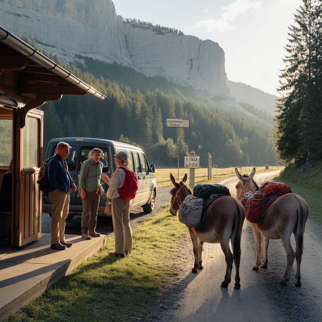 Photo du circuit Anes et petits nomades dans le Vercors en France - Vue 1