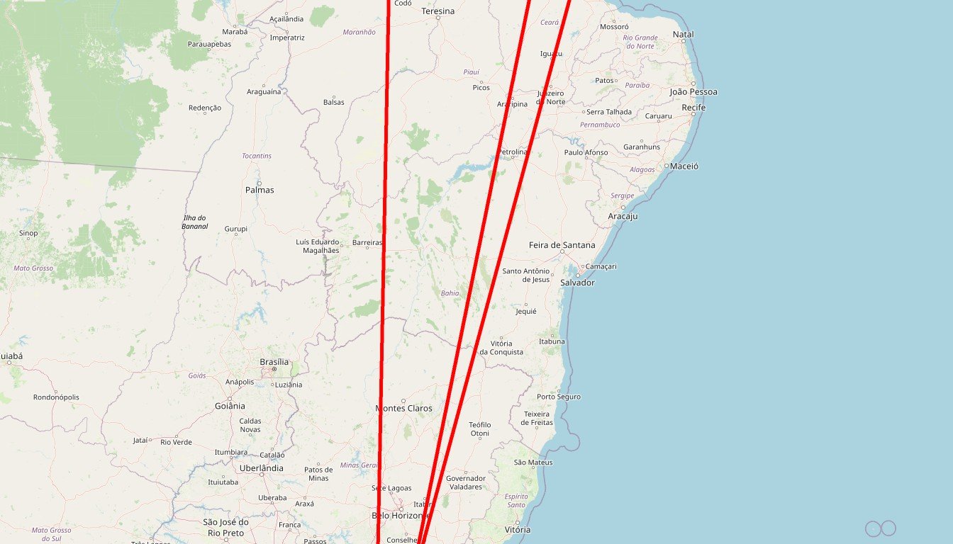 Carte de l'itinéraire du circuit Circuit Rio à Jericoacoara: Paraty, Lençóis Maranhenses et Delta du Parnaíba en Brésil
