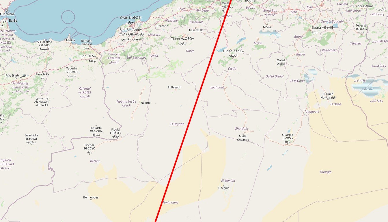 Carte de l'itinéraire du circuit Circuit Timimoune : escale à l’oasis rouge en Algérie