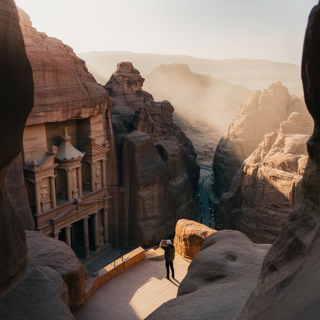 Photo du circuit Pétra et Wadi Rum : traversée colorée entre vallée arc-en-ciel et déserts rougeoyants en Jordanie - Vue 3