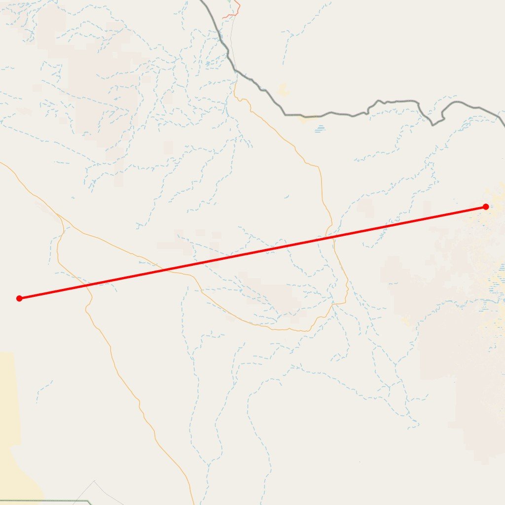 Carte de l'itinéraire du circuit Initiation au Tassili, Tadrart Rouge en Algérie