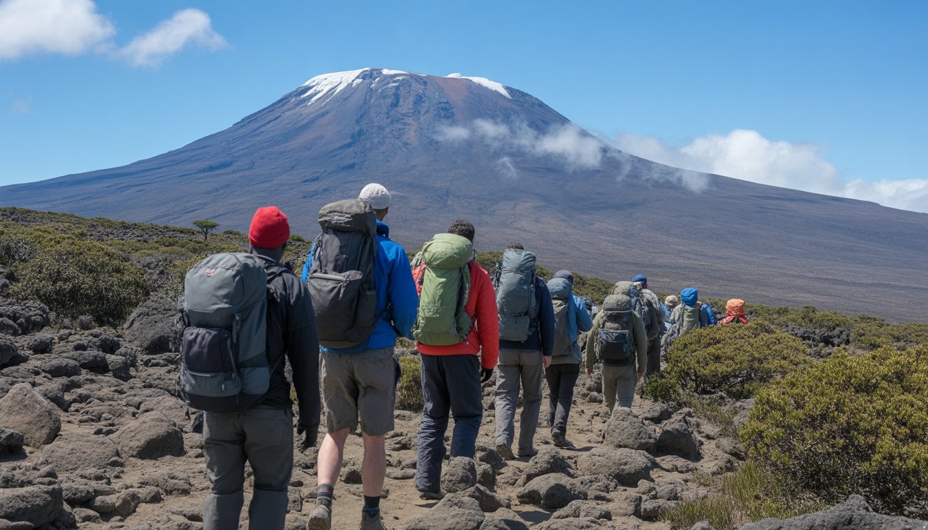 Circuit Trekking groupé Kilimandjaro par la voie Machame en Tanzanie - Photo paysage