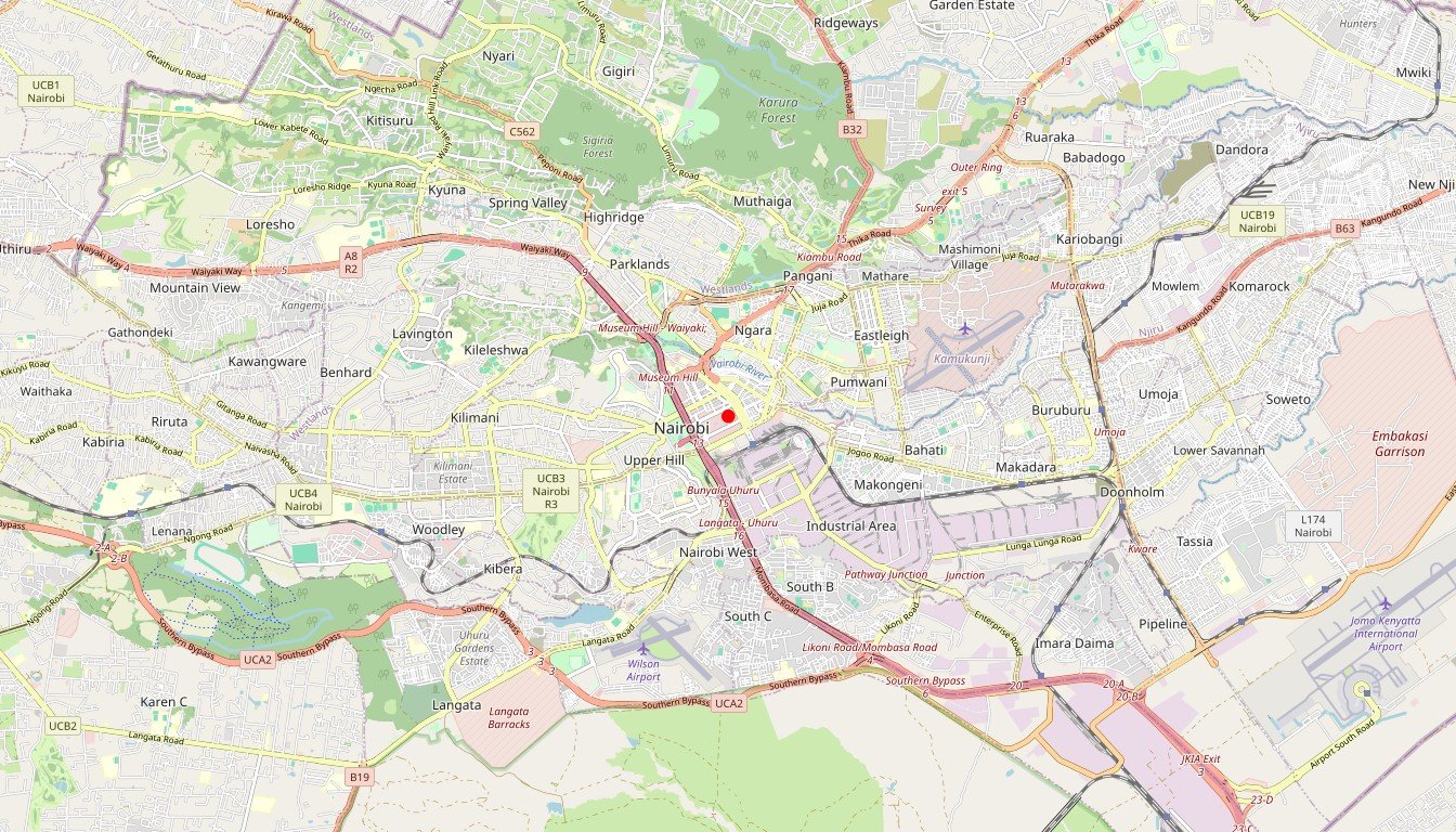 Carte de l'itinéraire du circuit Safari combiné Kenya Tanzanie en Kenya, Tanzanie