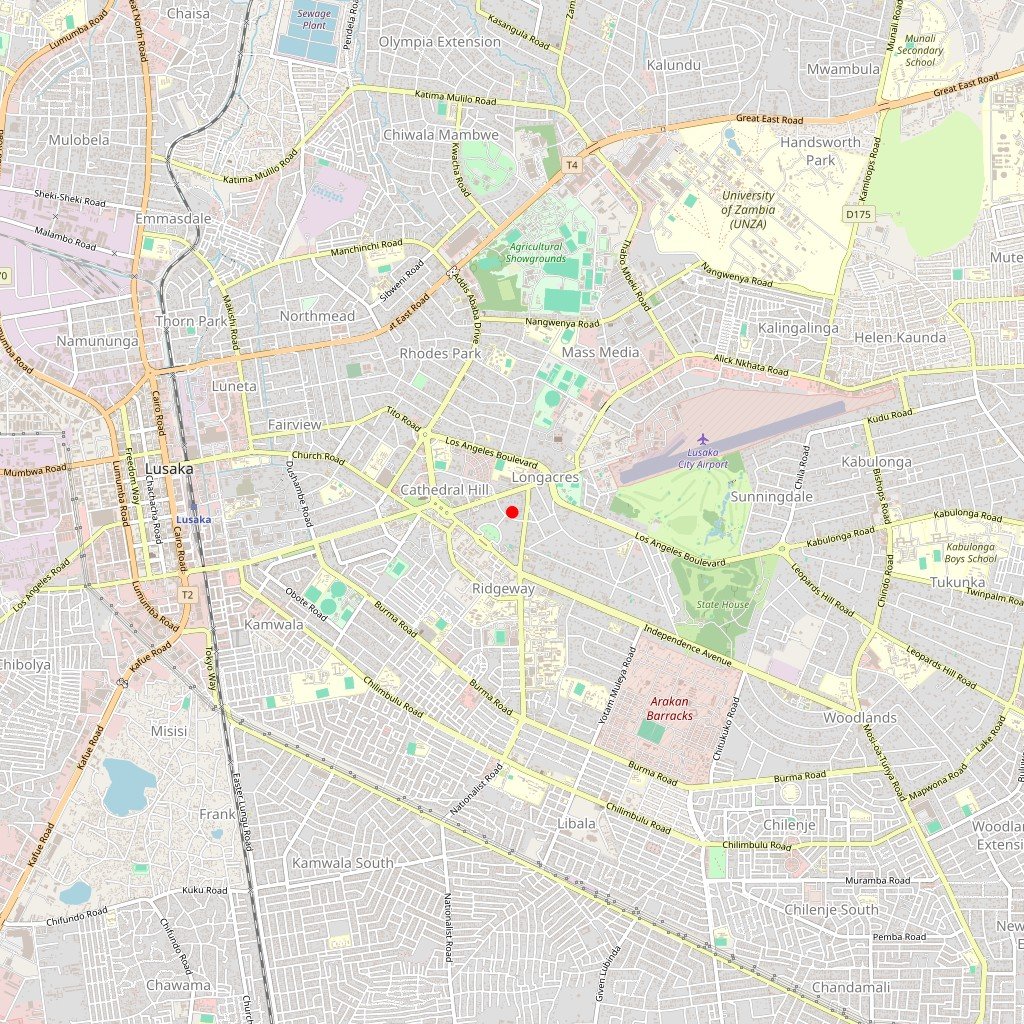 Carte de l'itinéraire du safari Séjour en Zambie & Botswana en Zambie, Botswana