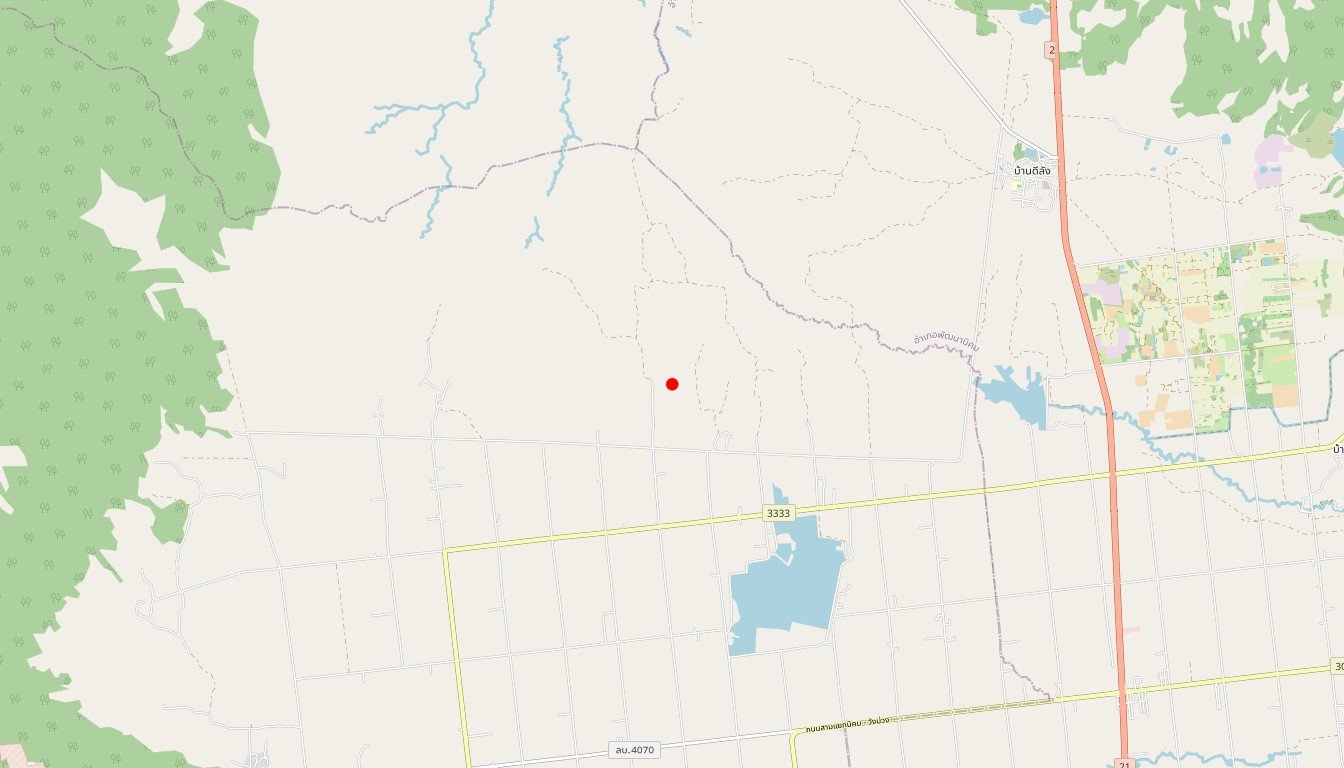 Carte de l'itinéraire du circuit Circuit Balade Thaïlandaise en Thaïlande