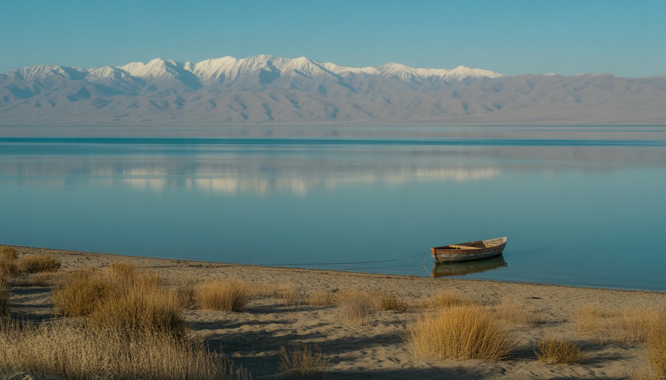 Lac Issyk-Kul en Kirghizistan - Photo