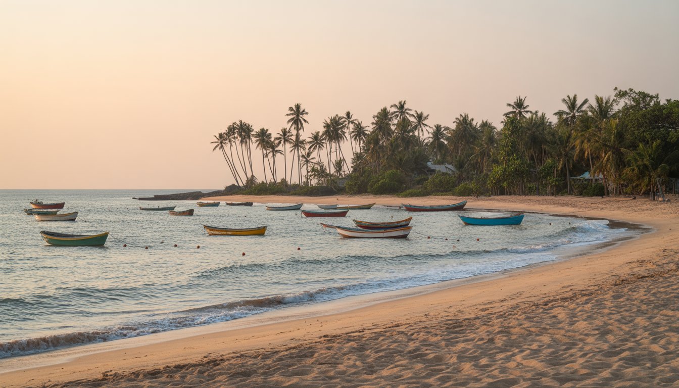 Plage de Fidjrossè (Cotonou) en Bénin - Photo