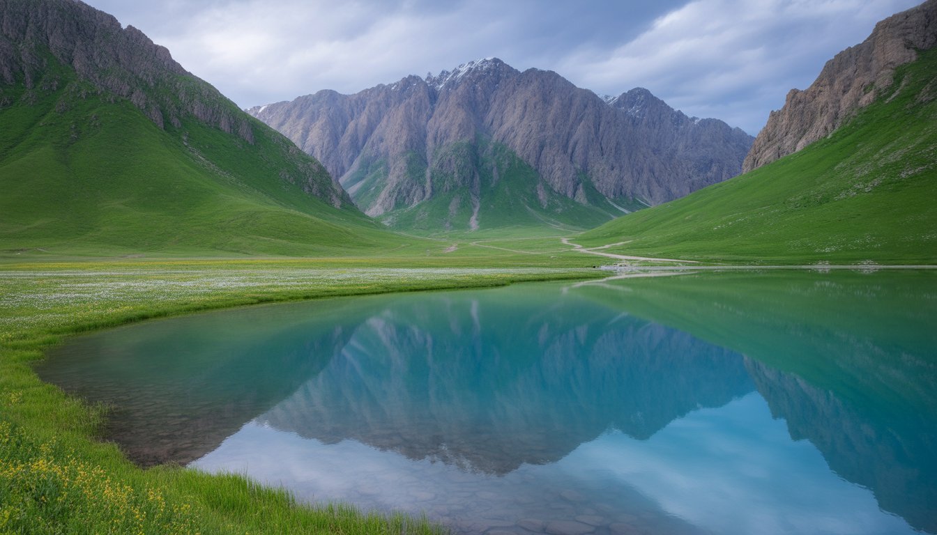 Saimaluu-Tash en Kirghizistan - Photo