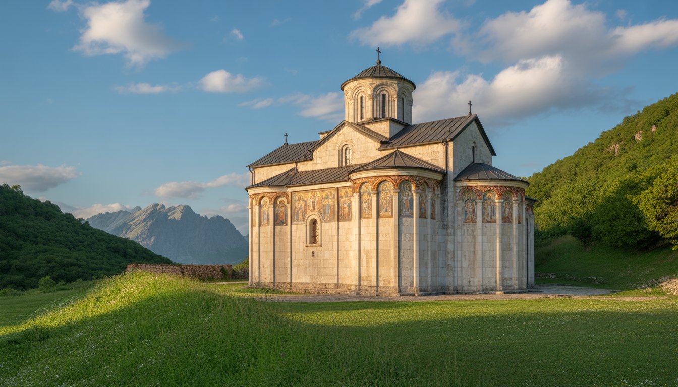 Monastère de Visoki Dečani en Kosovo - Photo