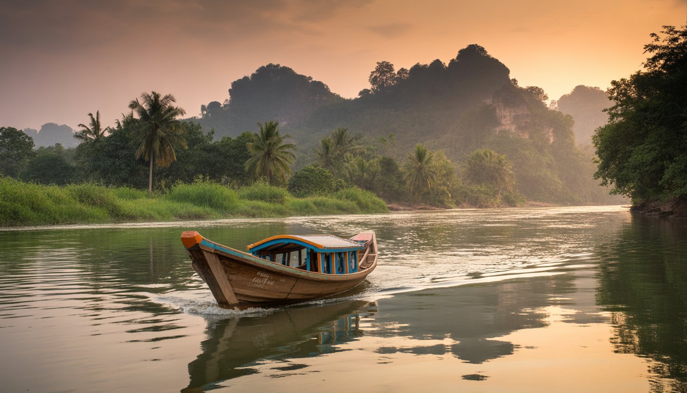 Si Phan Don (4000 îles) en Laos - Photo