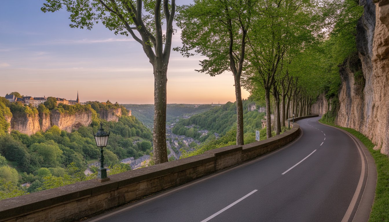 Chemin de la Corniche en Luxembourg - Photo