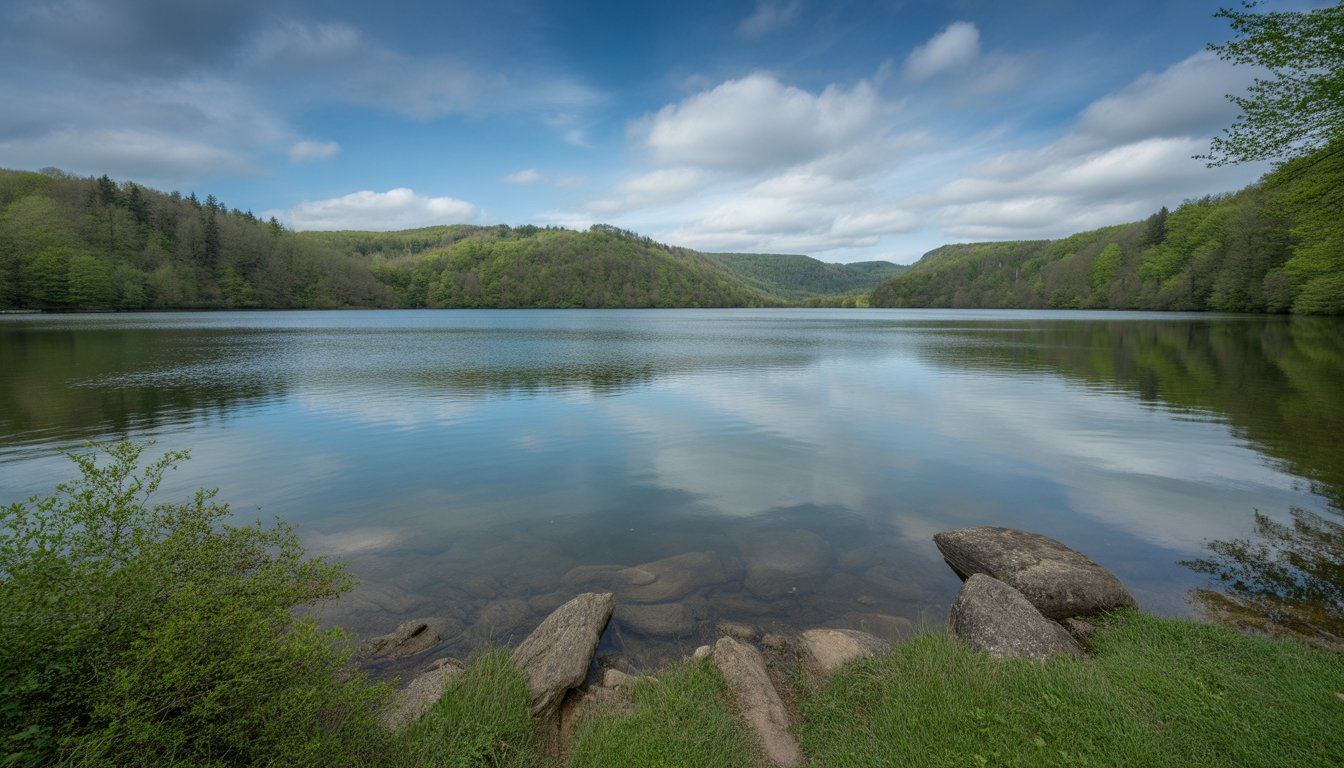 Parc naturel de la Haute-Sûre - Lac de la Haute-Sûre en Luxembourg - Photo