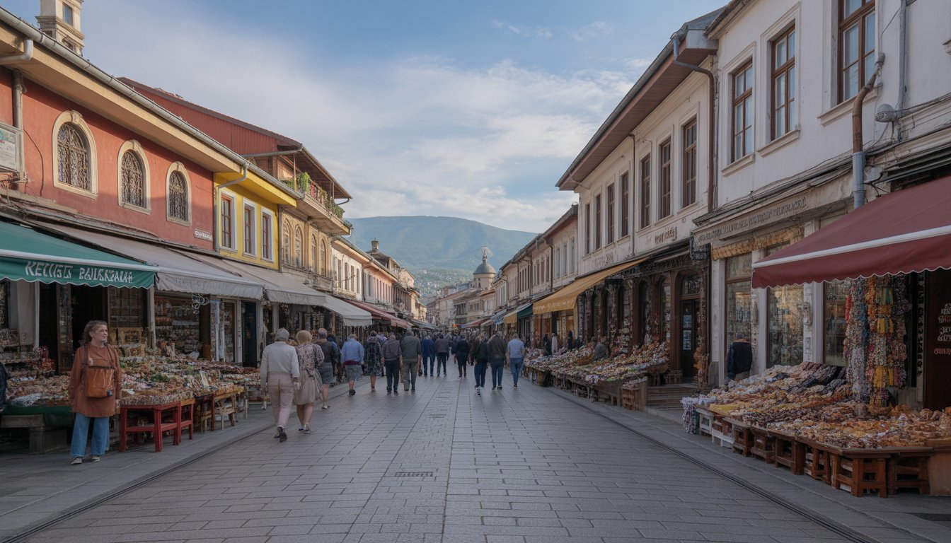 Vieux Bazar de Skopje (Old Bazaar) en Macédoine du Nord - Photo