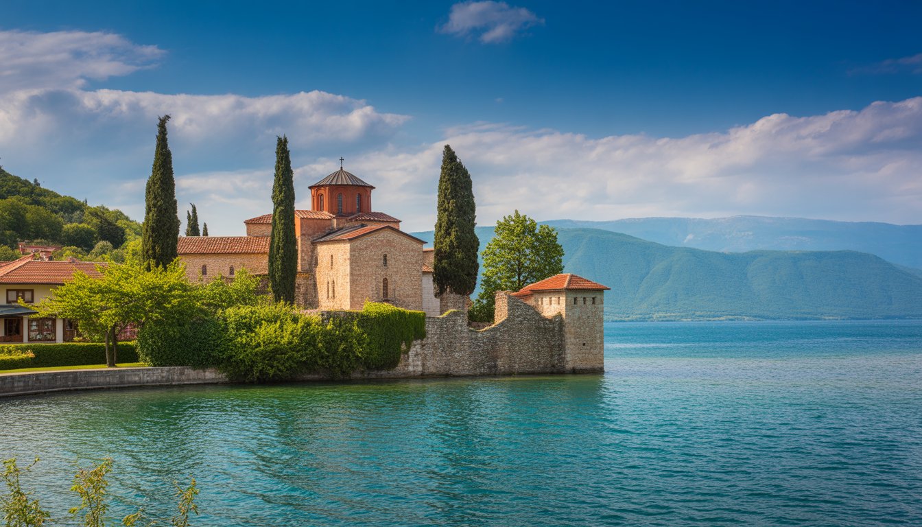 Monastère Saint-Naum en Macédoine du Nord - Photo