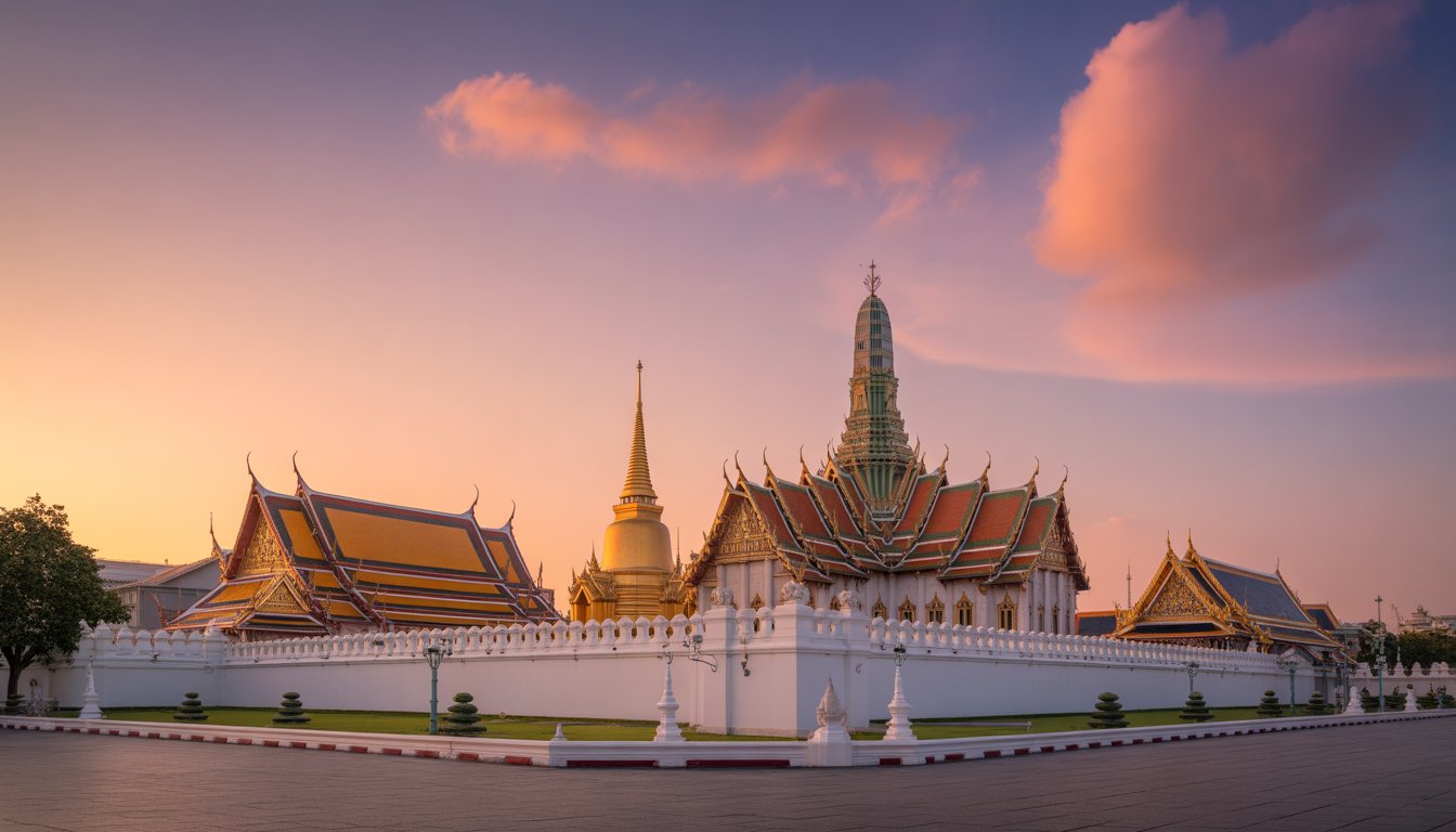 Grand Palais et Wat Phra Kaew (Bangkok) en Thaïlande - Photo