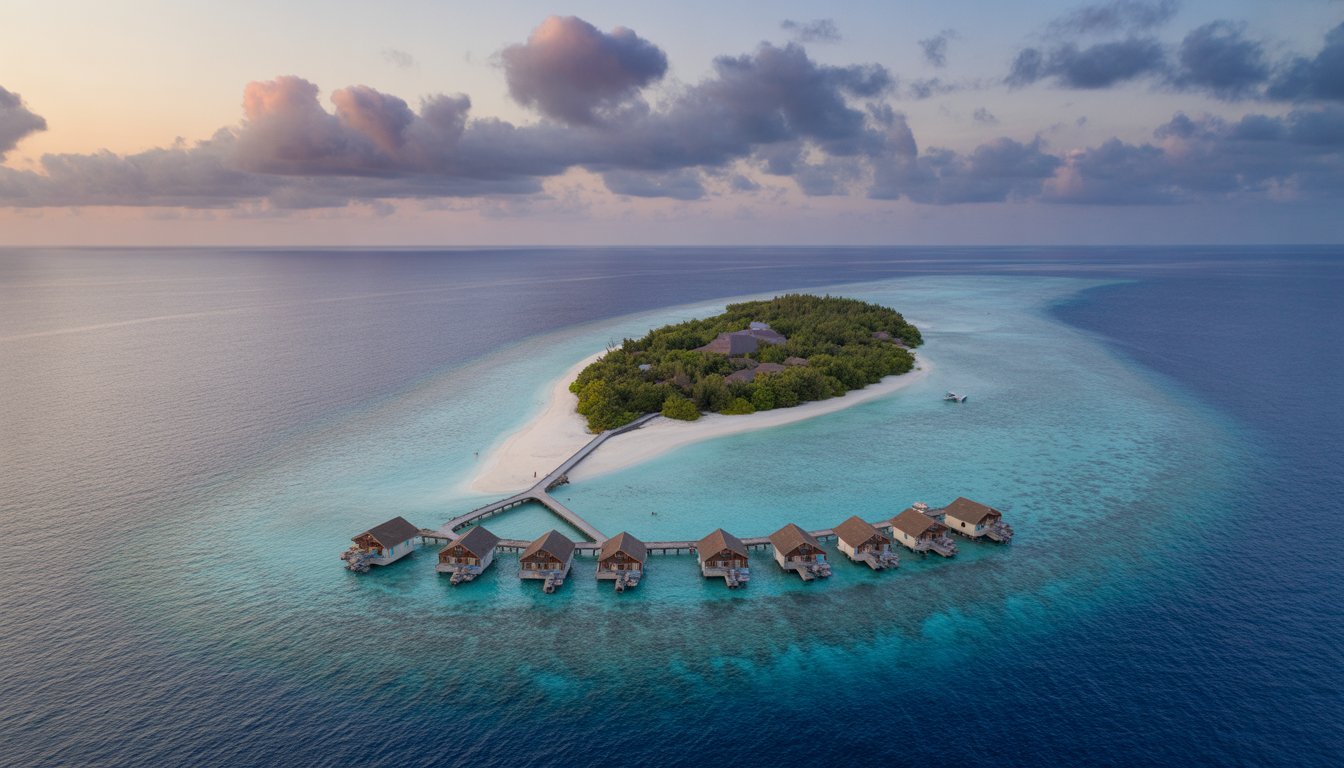 Vaadhoo (l'île des 'Sea of Stars') en Maldives - Photo