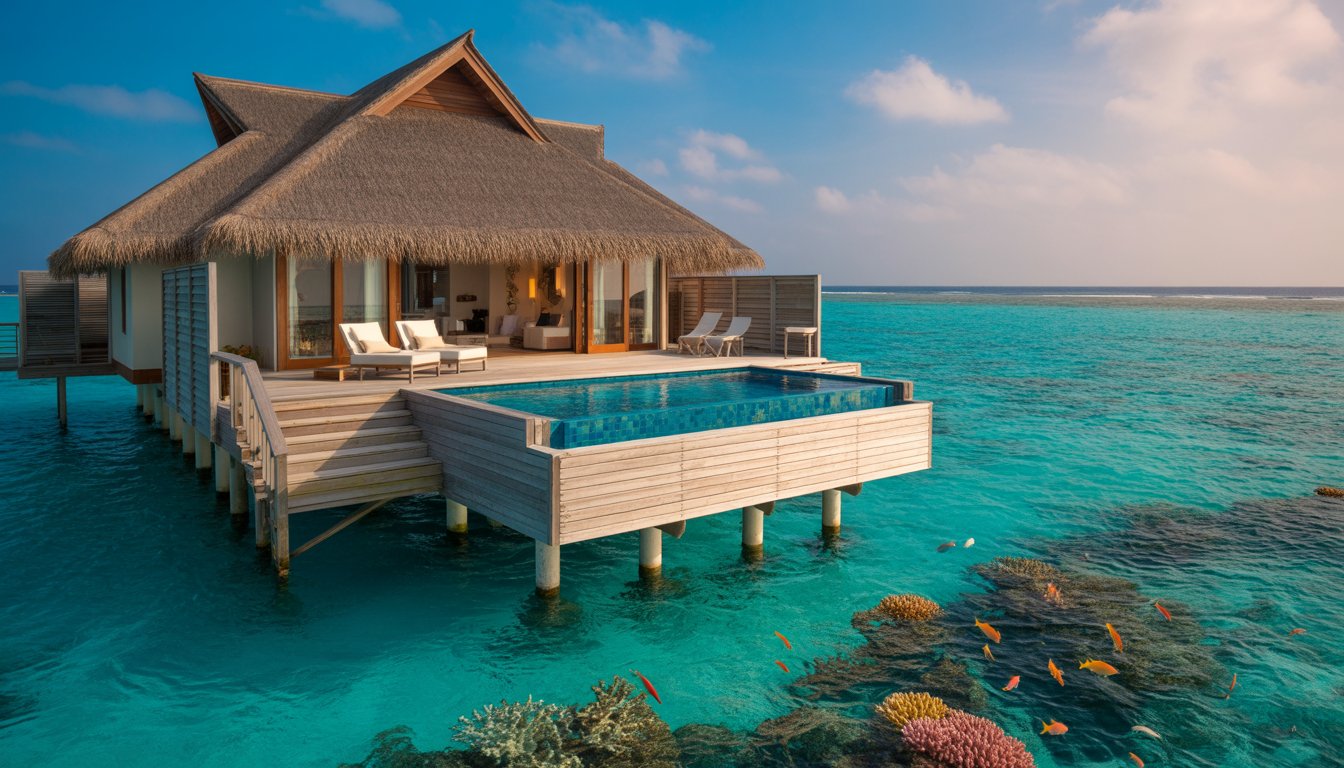 Séjour en bungalow sur pilotis en Maldives - Photo