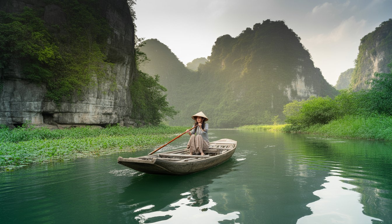 Tam Coc - Ninh Binh en Vietnam - Photo