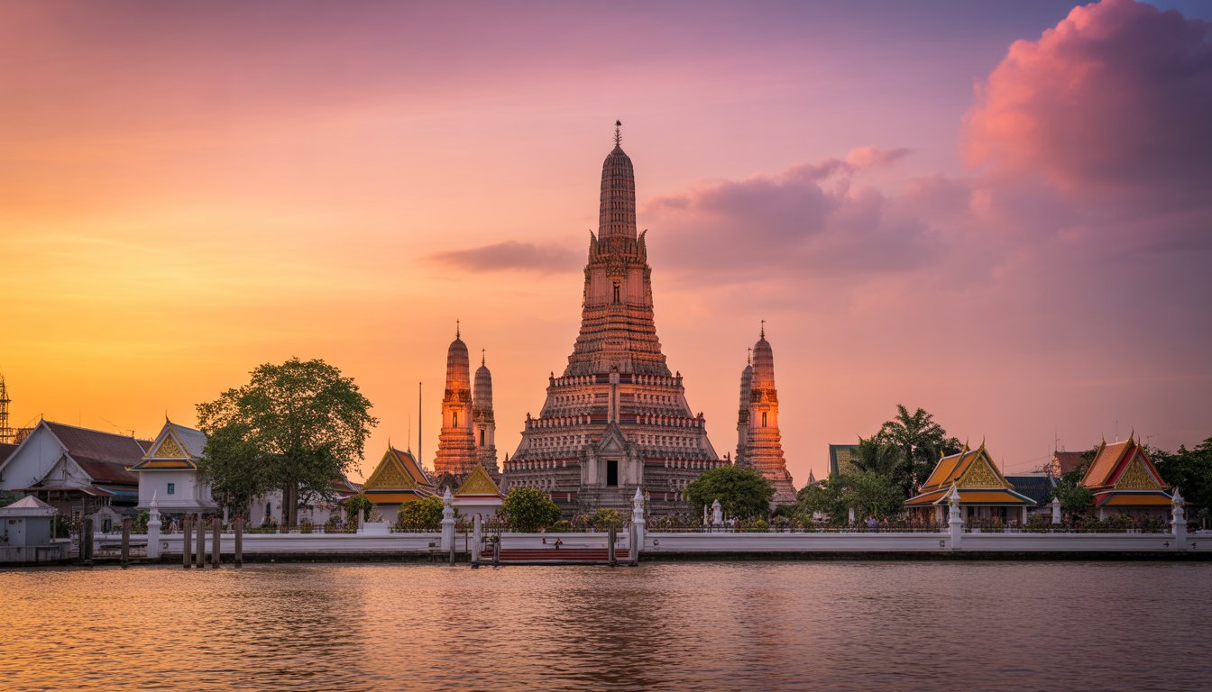 Wat Arun (Temple de l'Aube) en Thaïlande - Photo