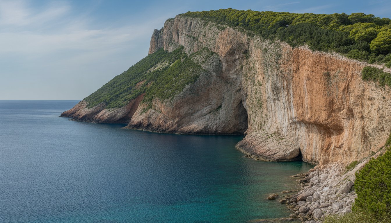Grotte bleue (Plava Špilja) et péninsule de Luštica en Monténégro - Photo