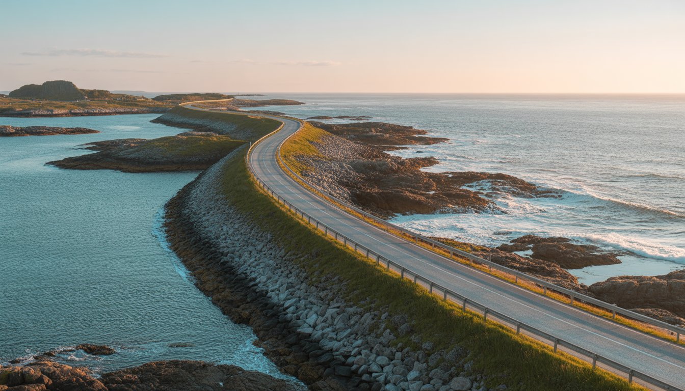 Atlantic Ocean Road (Atlanterhavsveien) en Norvège - Photo