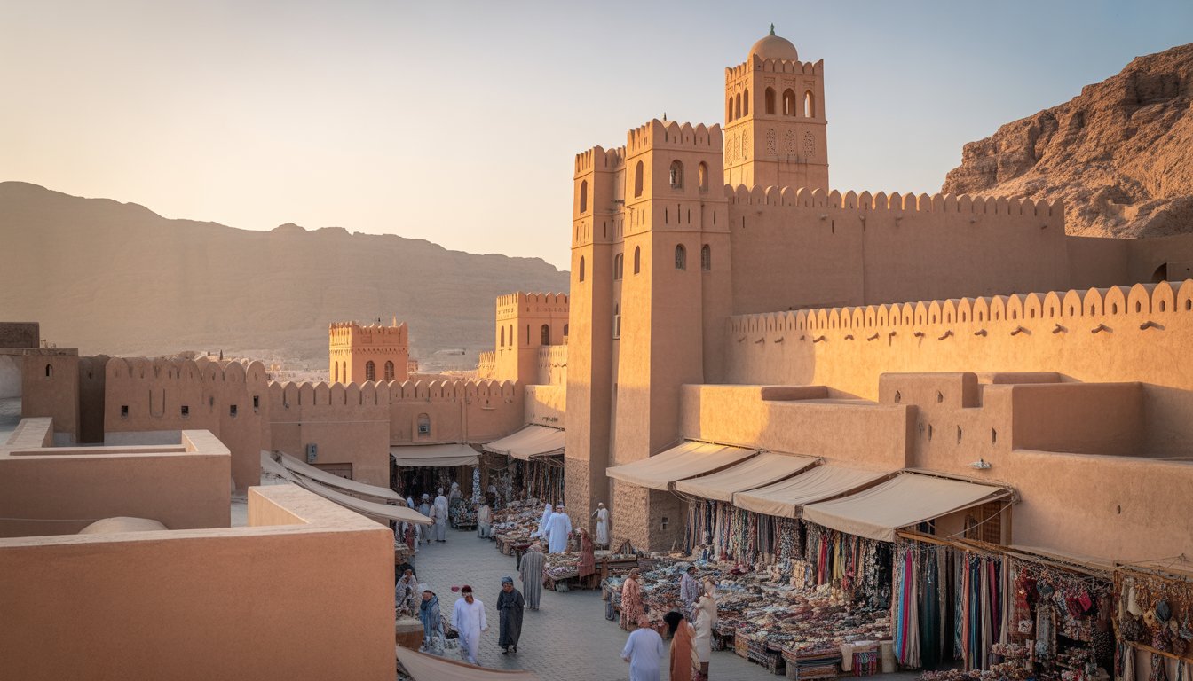 Fort et Souq de Nizwa en Oman - Photo