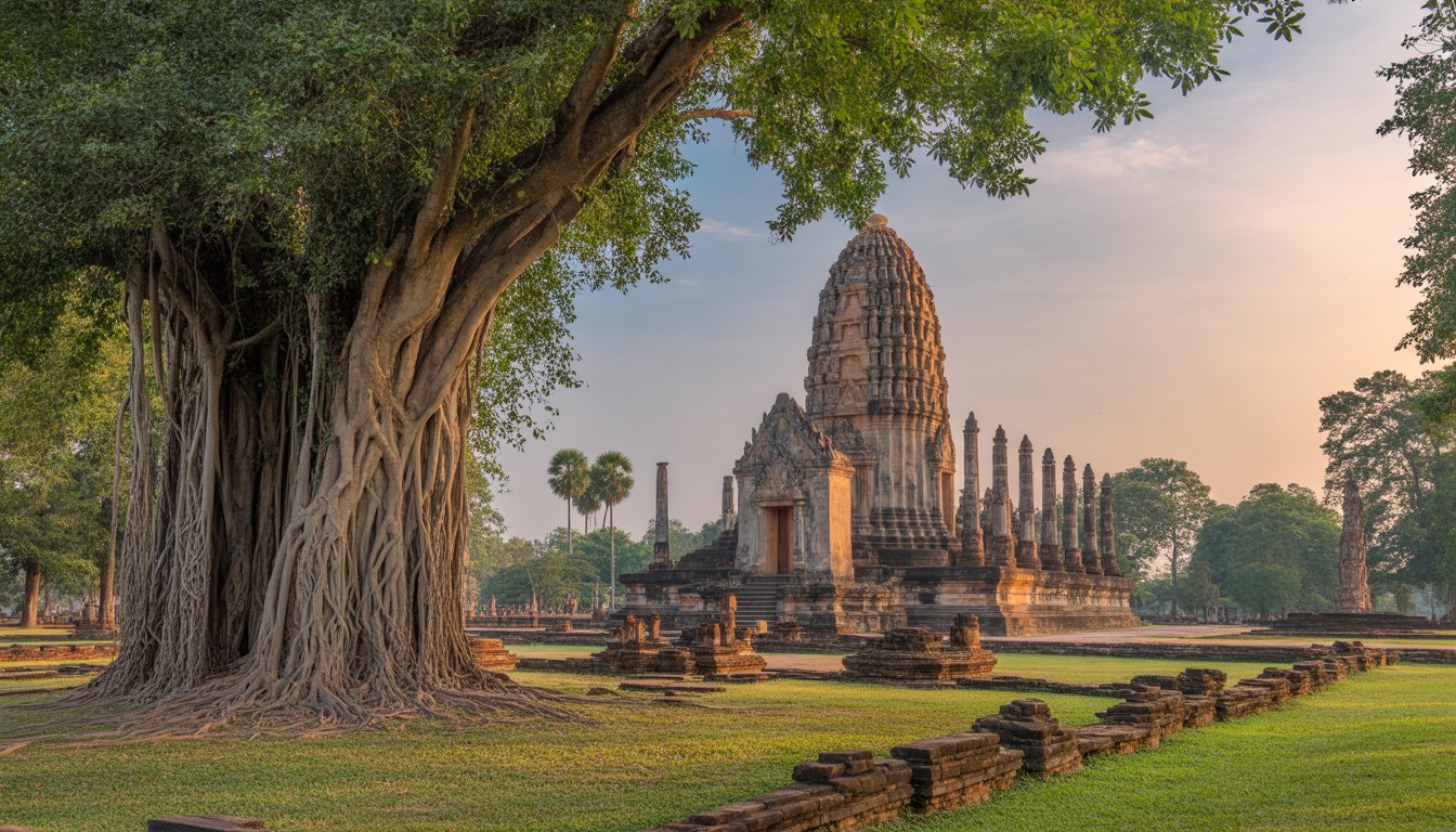 Parc historique de Sukhothai en Thaïlande - Photo