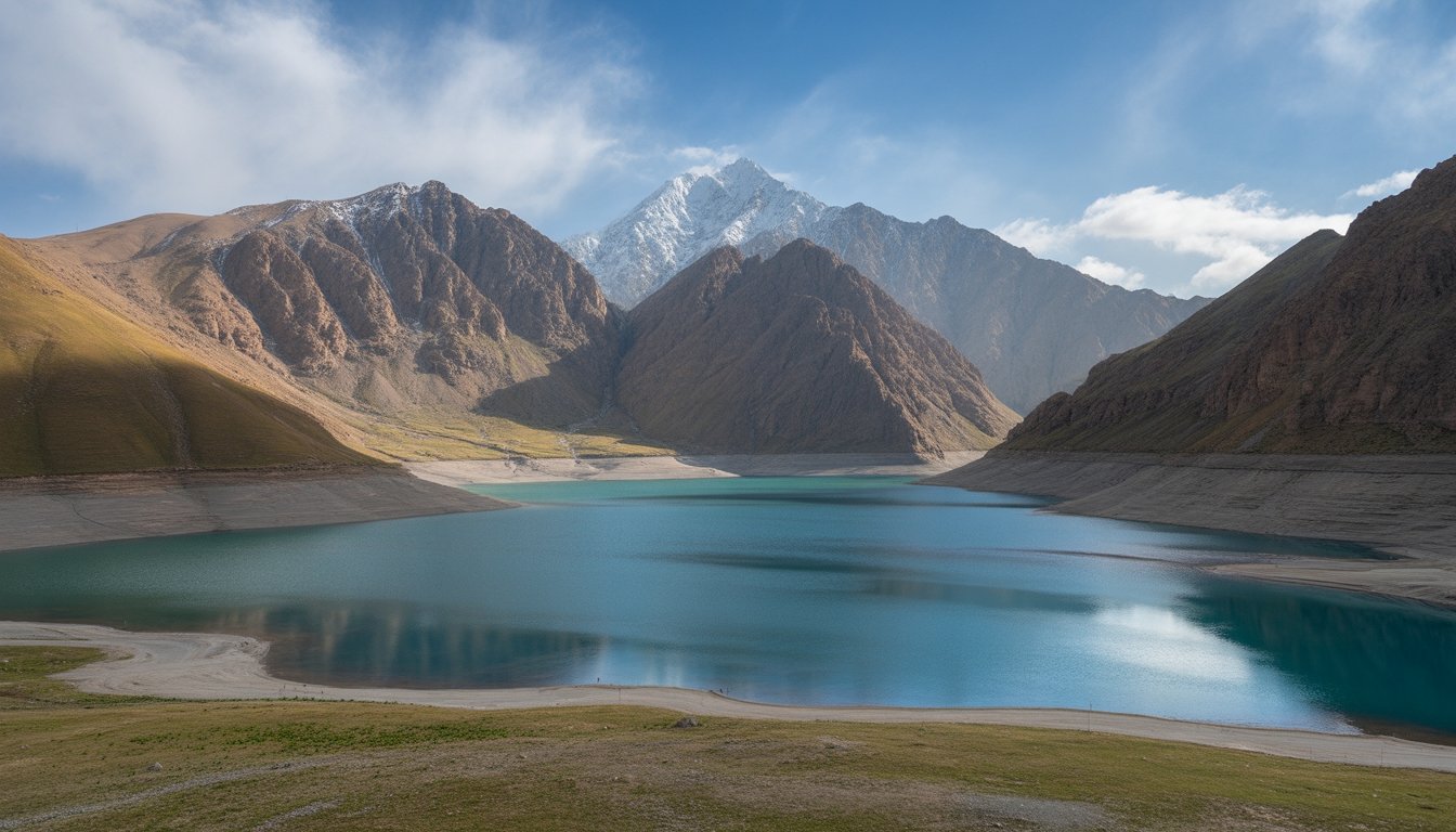 Monts Chimgan et réservoir de Charvak en Ouzbékistan - Photo
