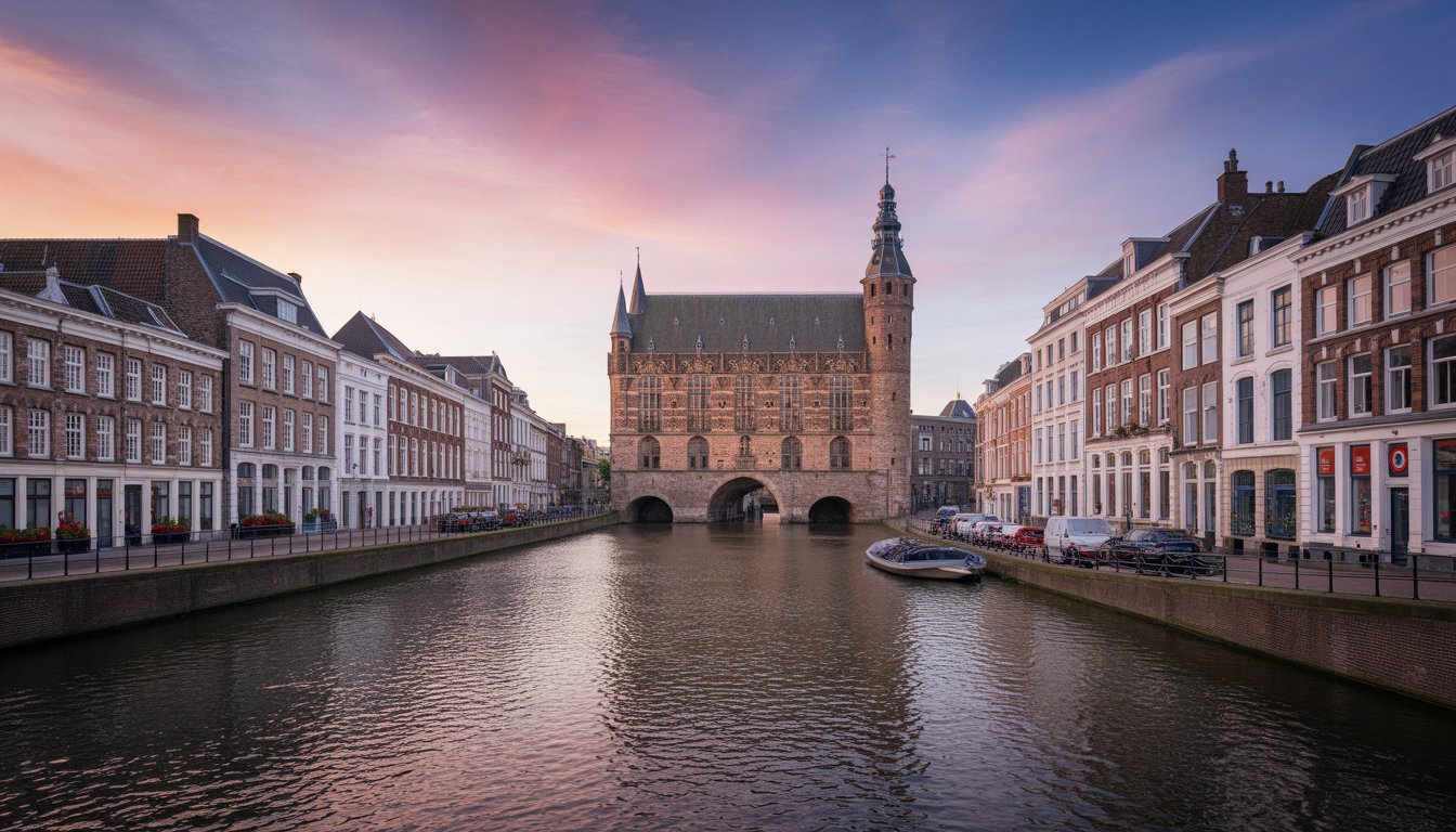 Maastricht — Vrijthof et vieille ville en Pays-Bas - Photo