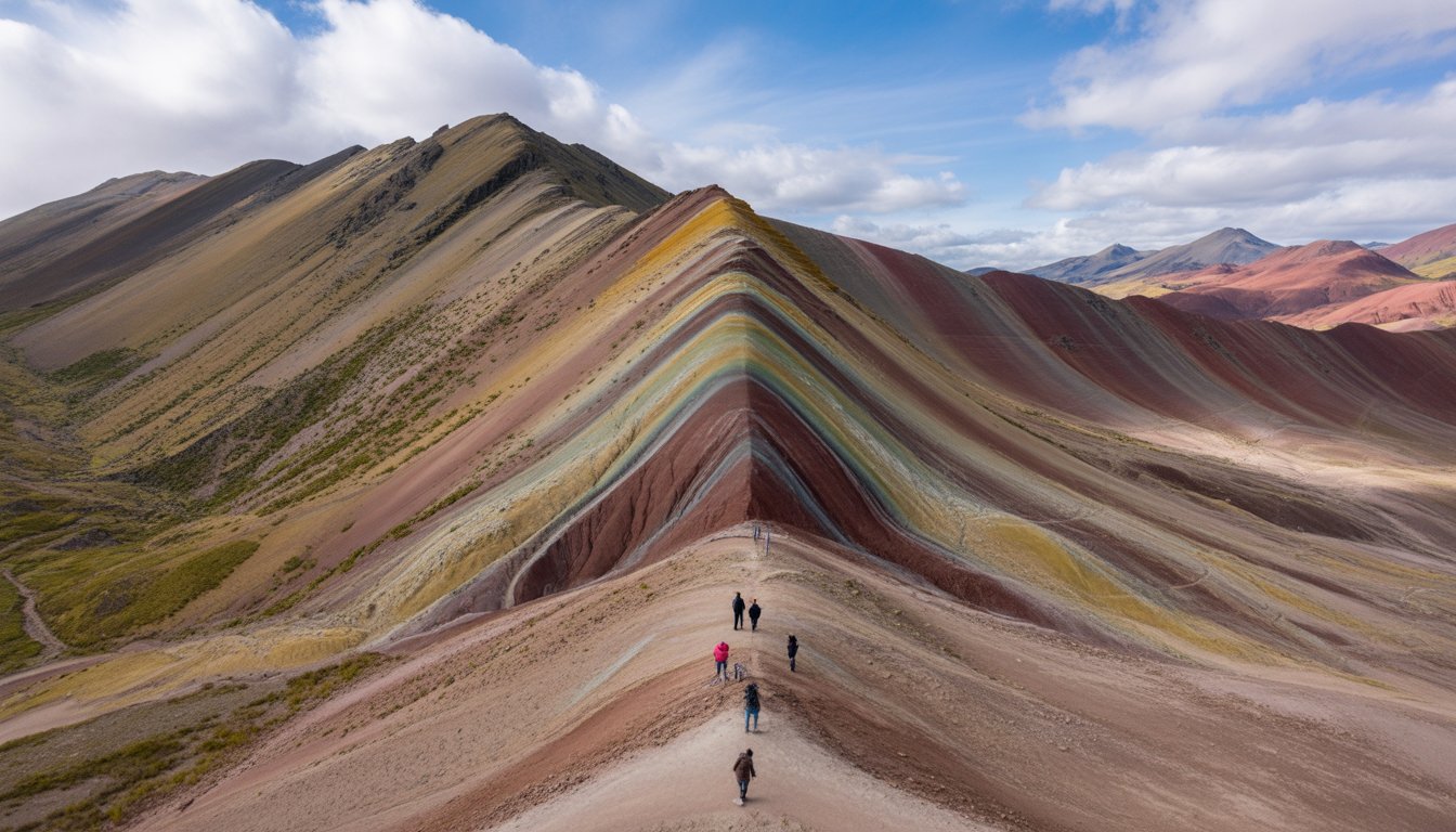 Montagne aux 7 couleurs (Vinicunca / Rainbow Mountain) en Pérou - Photo