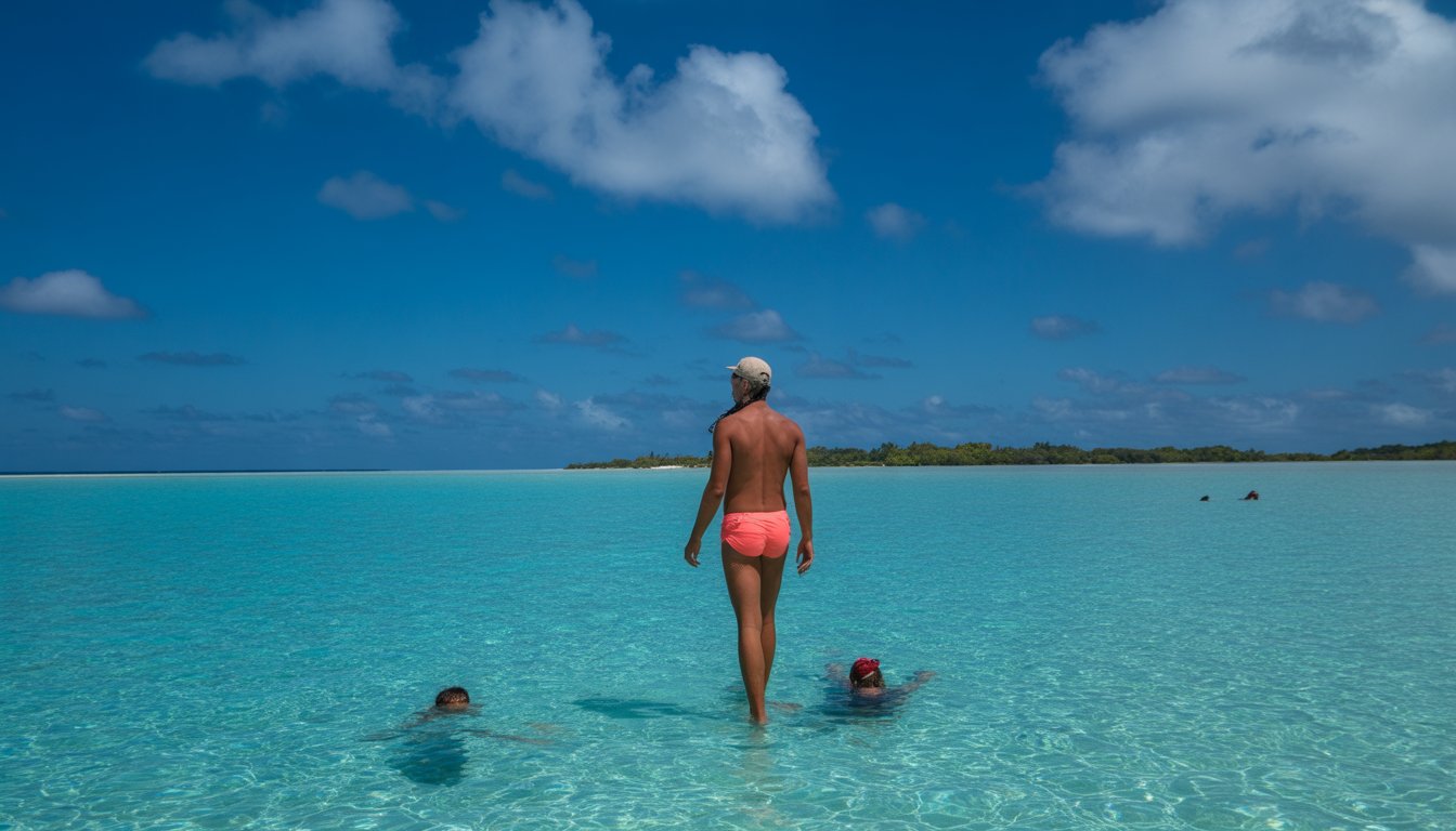 Passage de Tiputa et Blue Lagoon (Rangiroa) en Polynésie française - Photo
