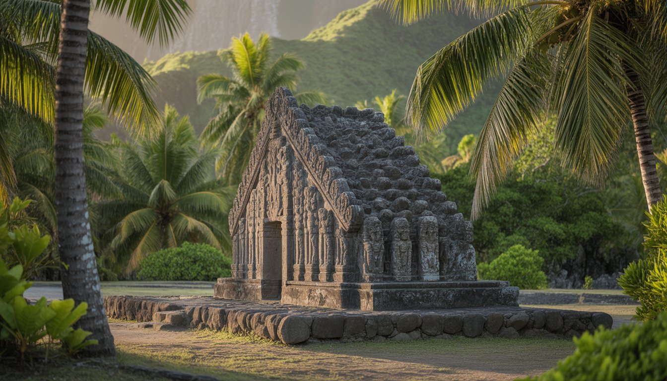 Marae Taputapuatea (Raiatea) en Polynésie française - Photo