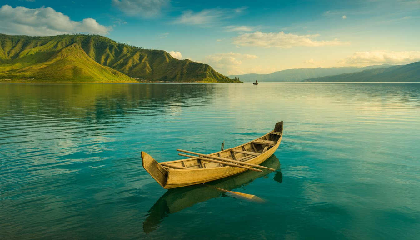Lac Toba (Danau Toba) en Indonésie - Photo