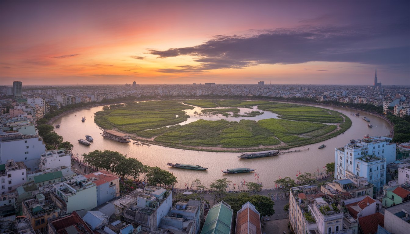 Ville de Ho Chi Minh (Saigon) en Vietnam - Photo