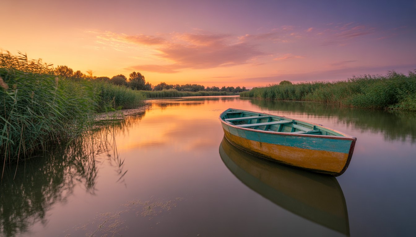 Delta Dunării (Delta du Danube) en Roumanie - Photo