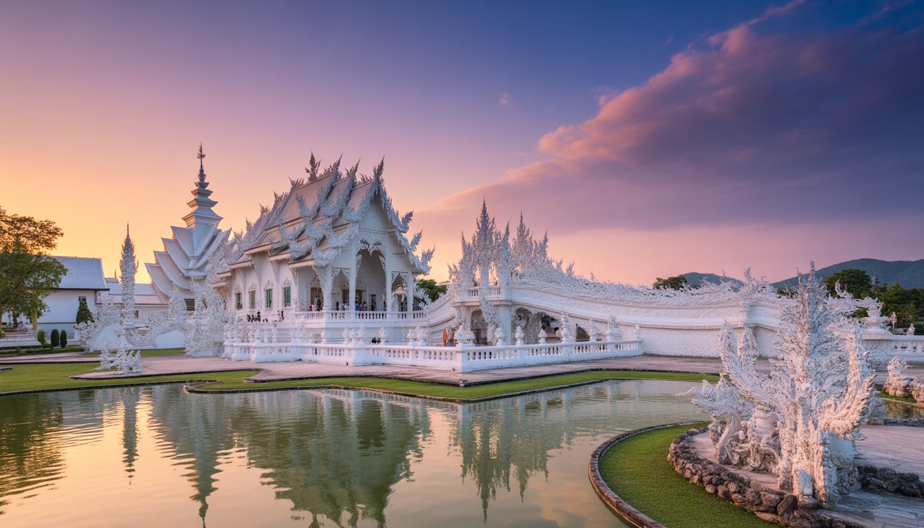 Wat Rong Khun (Temple Blanc) - Chiang Rai en Thaïlande - Photo