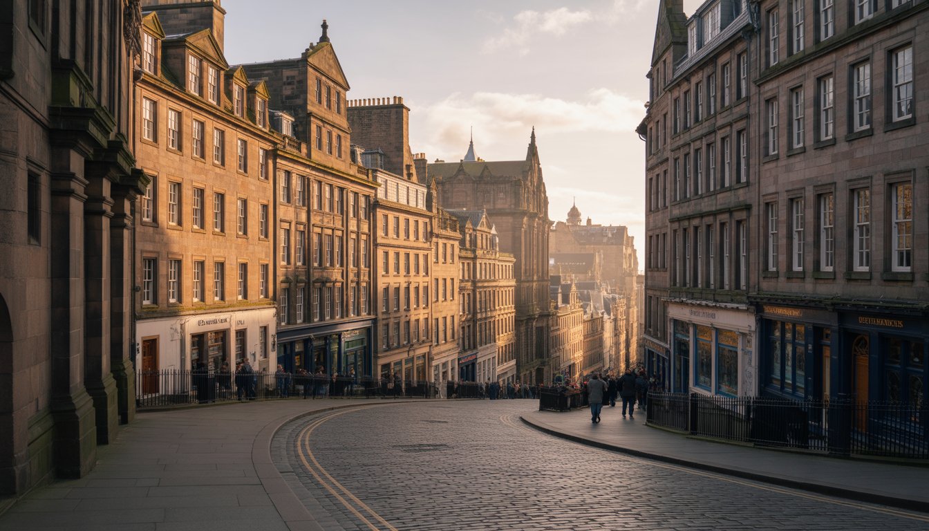 Royal Mile (Édimbourg) en Royaume-Uni - Photo