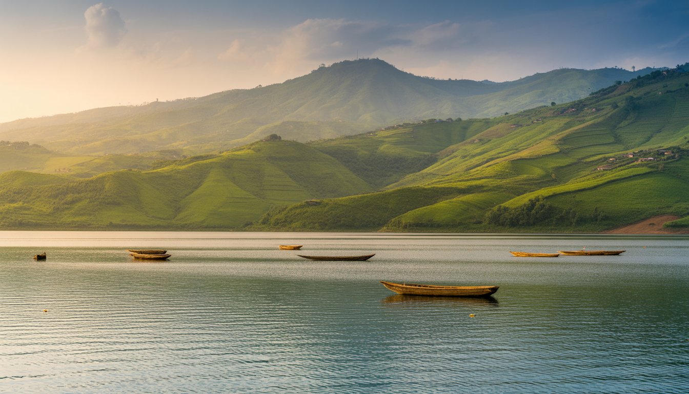 Lac Kivu et Gisenyi (Rubavu) en Rwanda - Photo