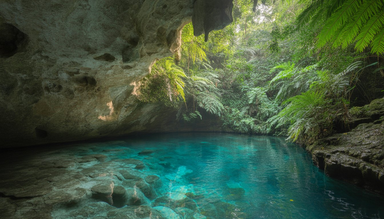 Piula Cave Pool en Samoa - Photo