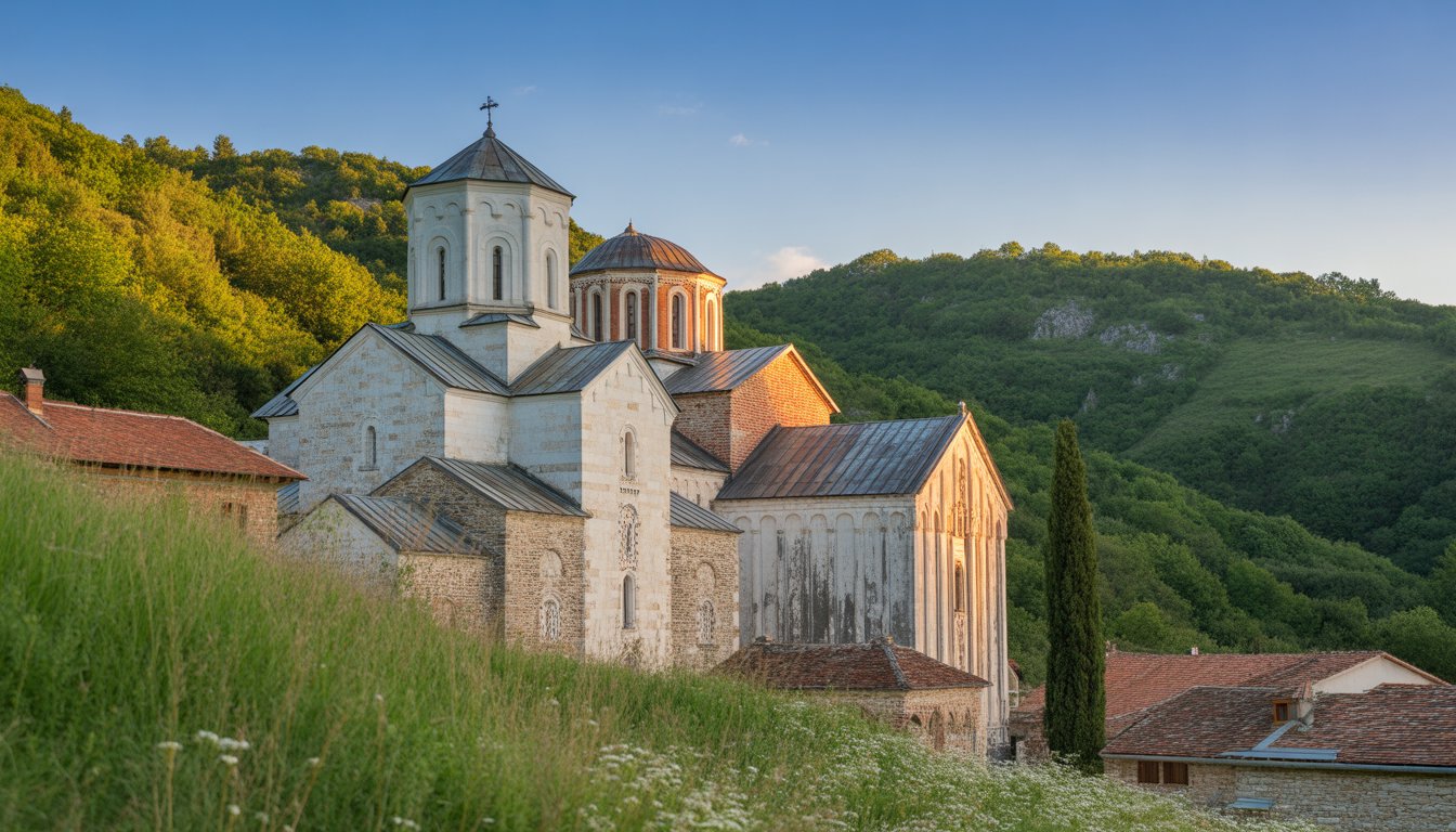 Monastère de Studenica en Serbie - Photo
