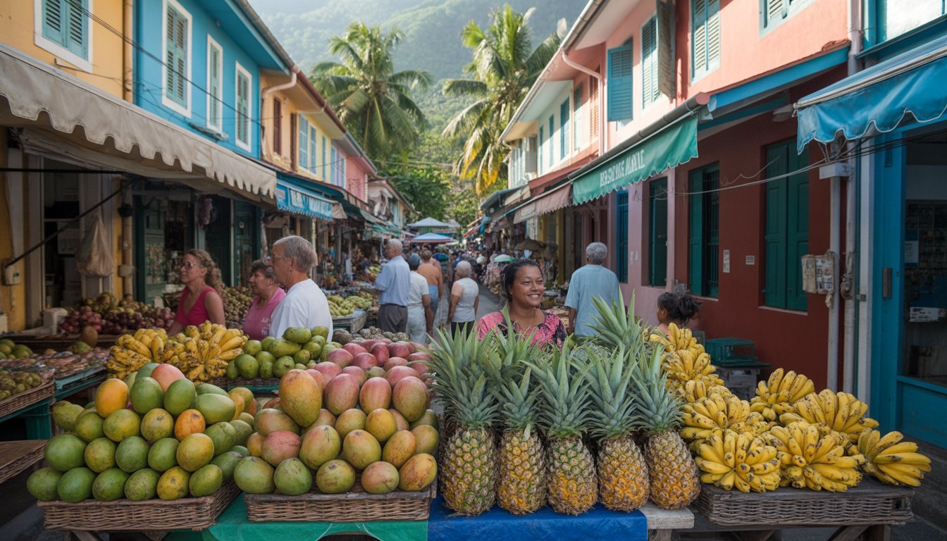 Marché Sir Selwyn Selwyn-Clarke en Seychelles - Photo