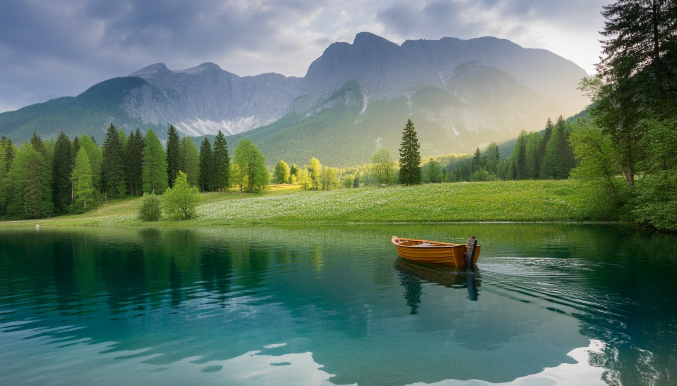 Lac de Bohinj en Slovénie - Photo