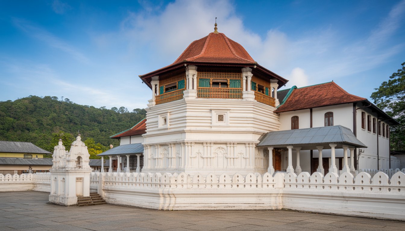 Temple de la Dent (Sri Dalada Maligawa), Kandy en Sri Lanka - Photo