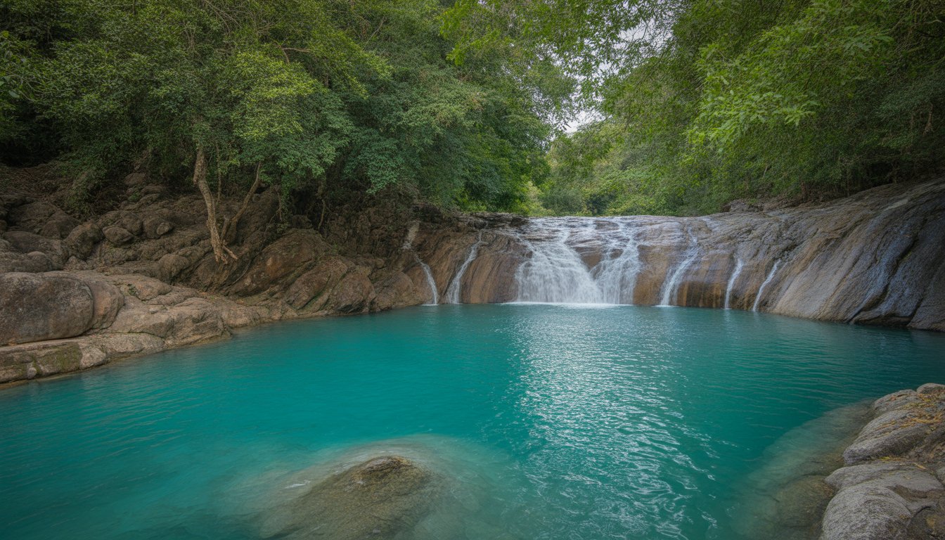Chutes d'Erawan (Parc national d'Erawan) en Thaïlande - Photo