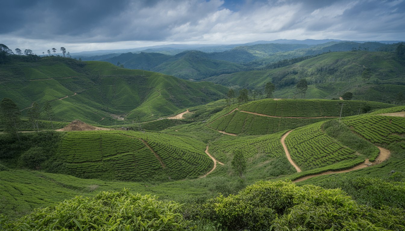 Nuwara Eliya et plantations de thé en Sri Lanka - Photo