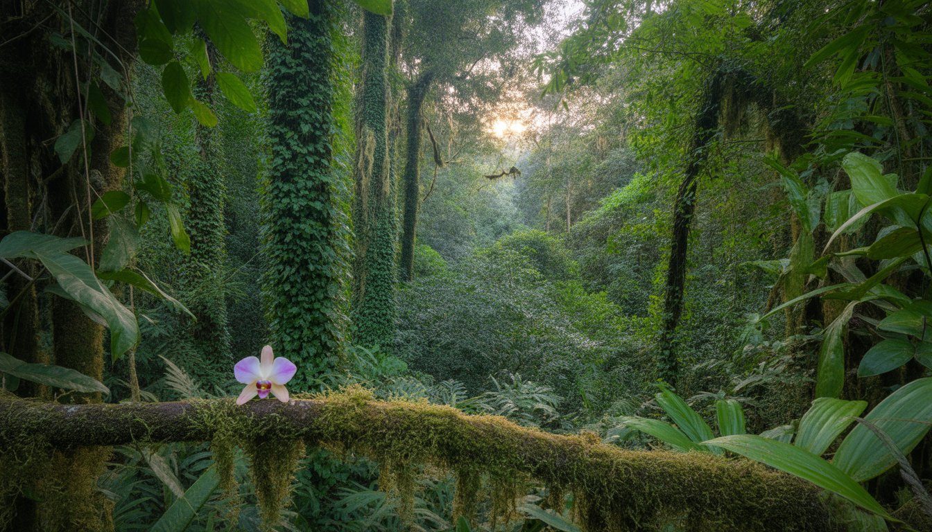 Forêt humide de Sinharaja en Sri Lanka - Photo