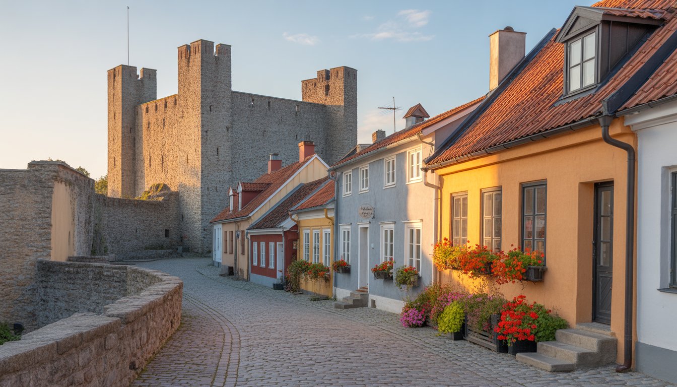 Visby (île de Gotland) en Suède - Photo